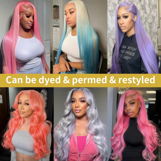 30 40 Inch 613 Blonde Lace Front Bone Straight Human Hair Wigs 13x4 13x6 HD Lace Frontal Wig Pre Plucked 200 Density